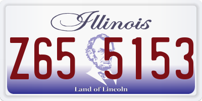 IL license plate Z655153