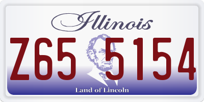 IL license plate Z655154