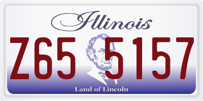 IL license plate Z655157