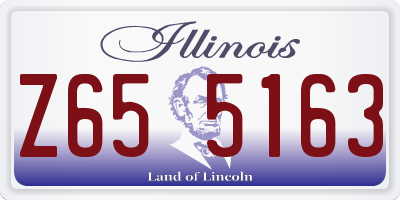 IL license plate Z655163