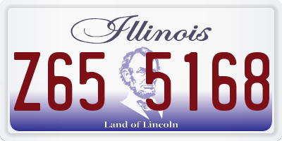 IL license plate Z655168