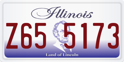 IL license plate Z655173
