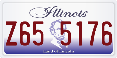 IL license plate Z655176