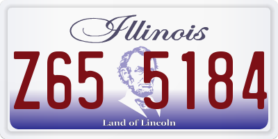 IL license plate Z655184