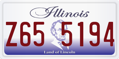 IL license plate Z655194