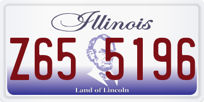 IL license plate Z655196