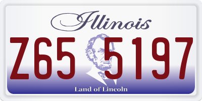 IL license plate Z655197