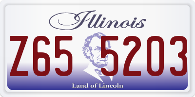 IL license plate Z655203