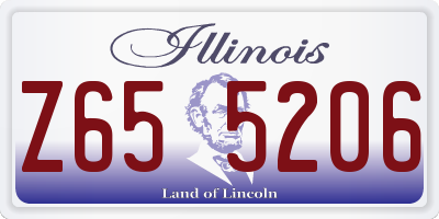 IL license plate Z655206