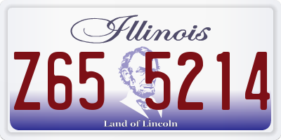IL license plate Z655214