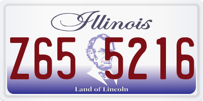 IL license plate Z655216