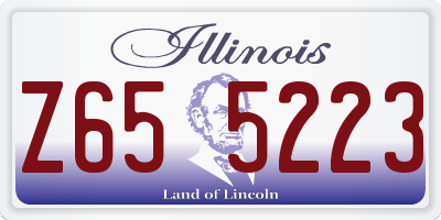 IL license plate Z655223