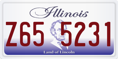 IL license plate Z655231