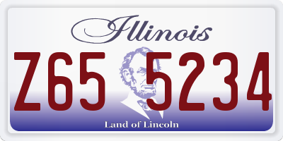 IL license plate Z655234