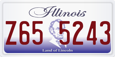 IL license plate Z655243