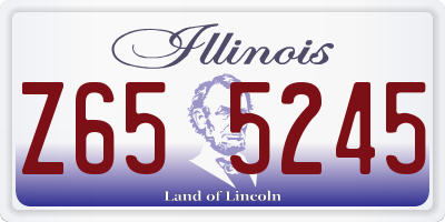 IL license plate Z655245