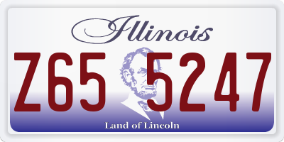 IL license plate Z655247