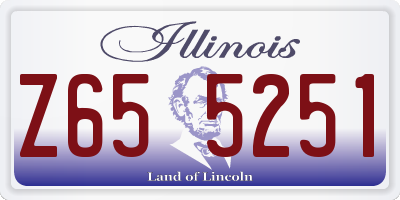 IL license plate Z655251