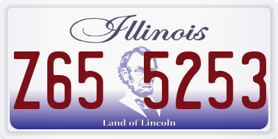 IL license plate Z655253