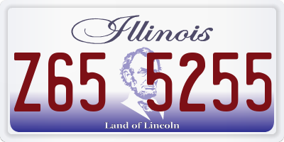 IL license plate Z655255