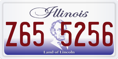 IL license plate Z655256