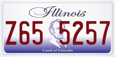 IL license plate Z655257
