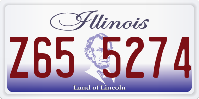 IL license plate Z655274