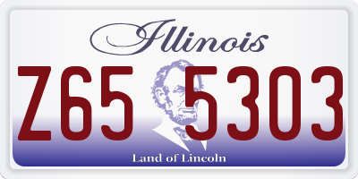 IL license plate Z655303