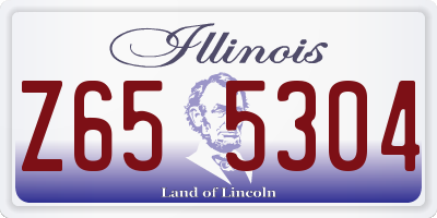 IL license plate Z655304
