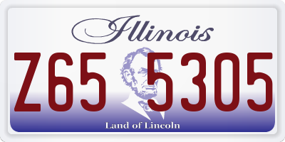 IL license plate Z655305
