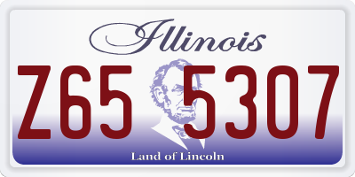 IL license plate Z655307