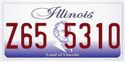 IL license plate Z655310