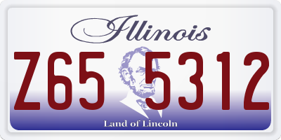 IL license plate Z655312