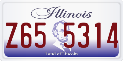 IL license plate Z655314