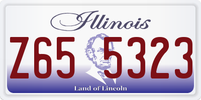 IL license plate Z655323
