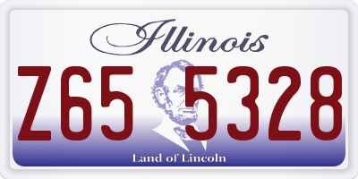 IL license plate Z655328