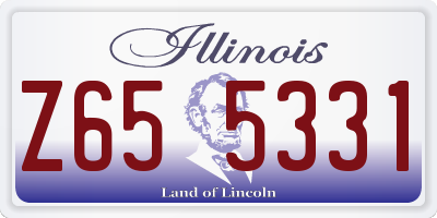 IL license plate Z655331