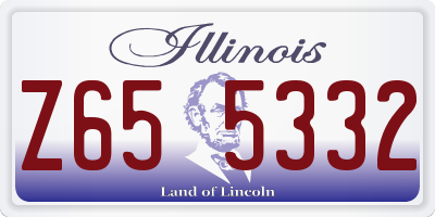 IL license plate Z655332