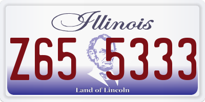 IL license plate Z655333