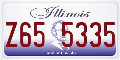 IL license plate Z655335