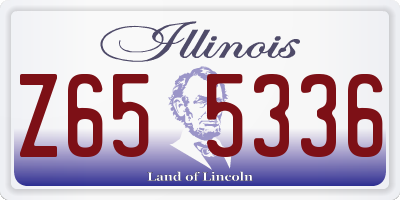 IL license plate Z655336