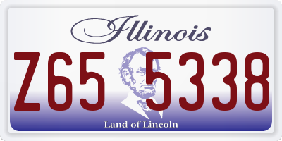 IL license plate Z655338