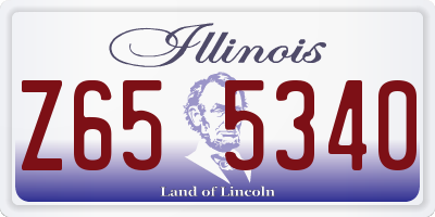 IL license plate Z655340