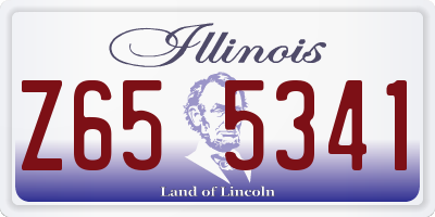 IL license plate Z655341