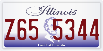 IL license plate Z655344