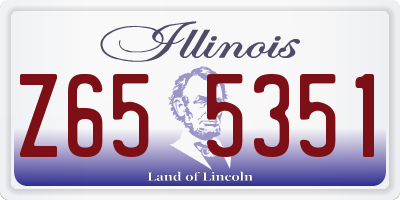 IL license plate Z655351