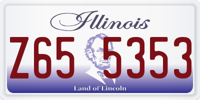 IL license plate Z655353