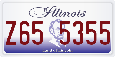 IL license plate Z655355
