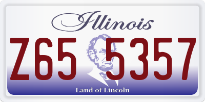 IL license plate Z655357