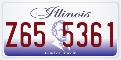 IL license plate Z655361